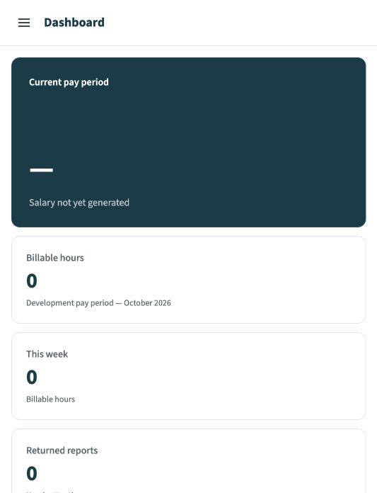 Mobile Tutor Dashboard with stacked pay and performance cards
